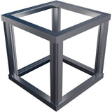 Recyclable aluminium frame for box display plinth