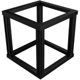 Black metal modular display plinth frame