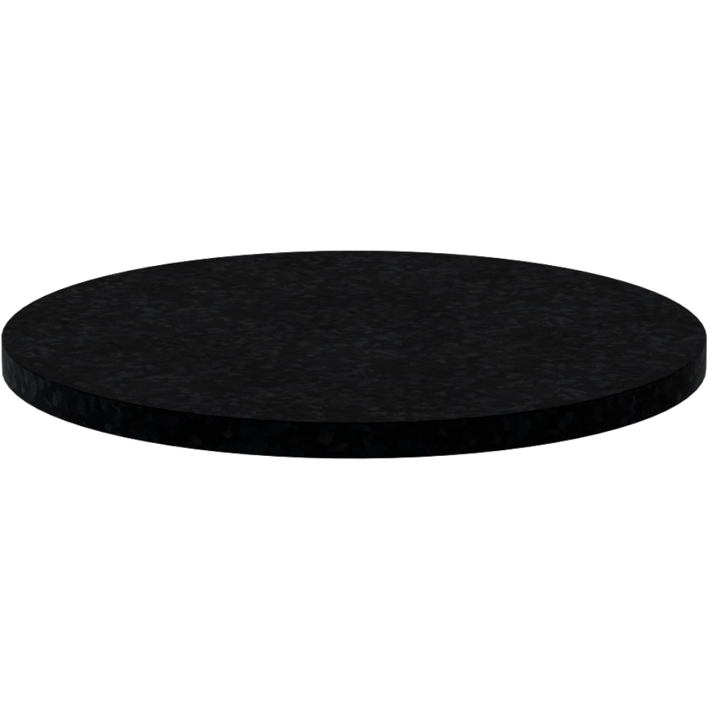 Round recycled table top in Replene finish