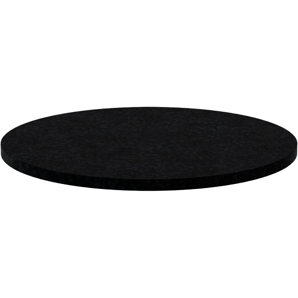 Recycled plastic textured round table top