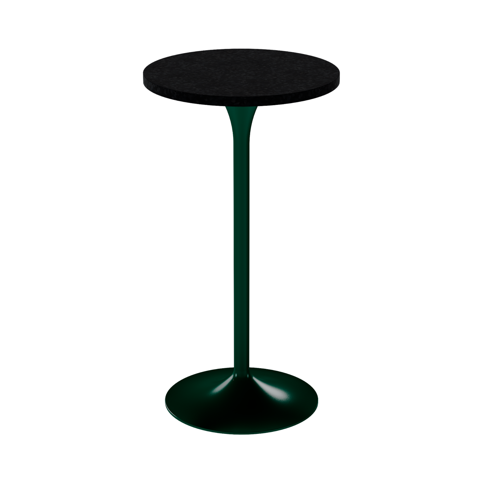 Alba Bar Table – 60cm Round – Green / Black Onyx Dapple