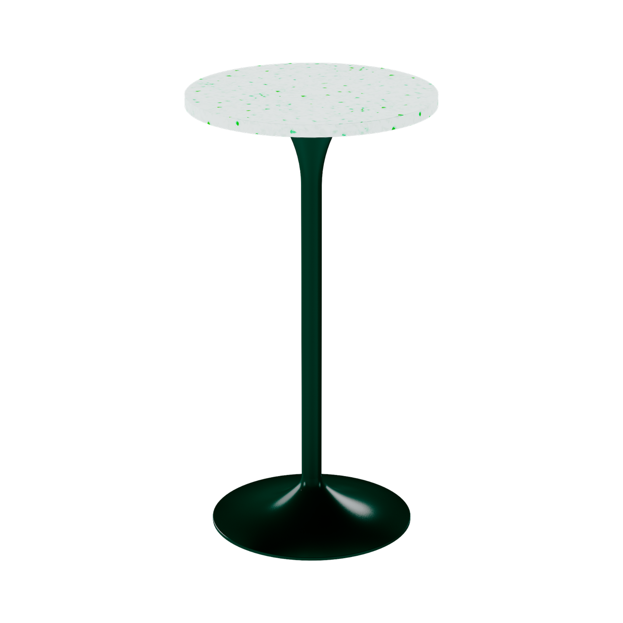 Alba Bar Table – 60cm Round – Green / Green Dapple