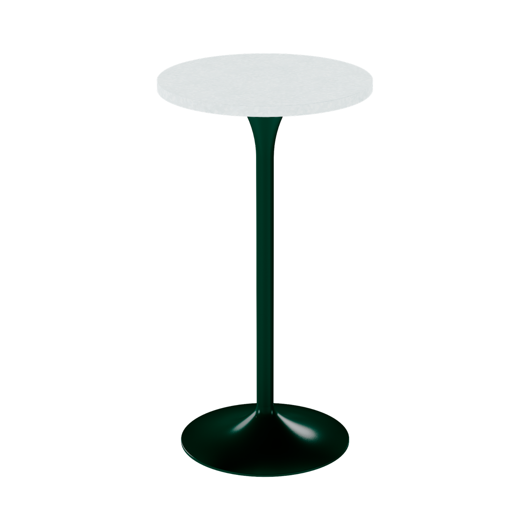 Alba Bar Table – 60cm Round – Green / White Chalk Dapple