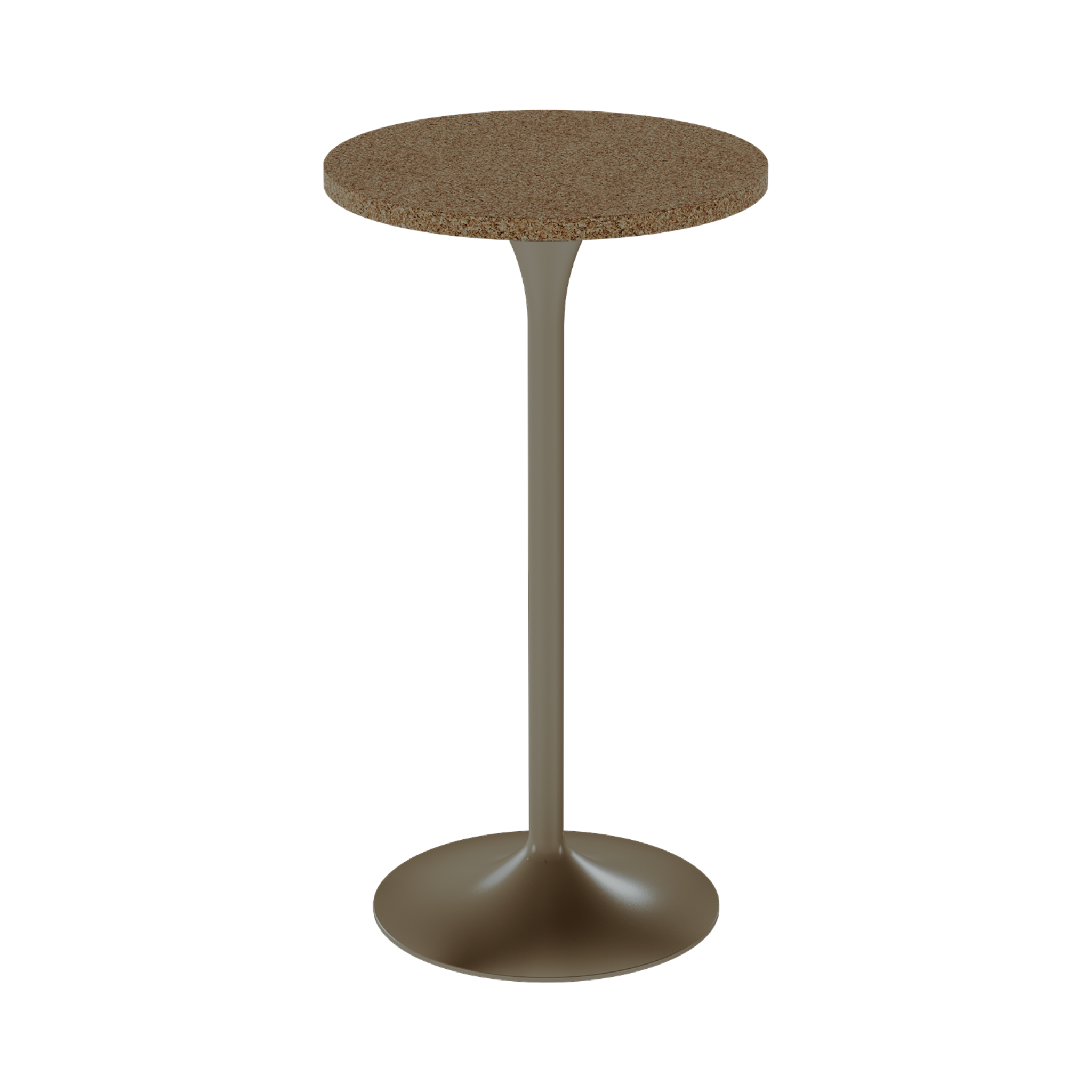 Alba Bar Table – 60cm Round – Taupe / Grano Natural