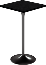 Alba Bar Table – 60cm Square – Black / Black Onyx Dapple
