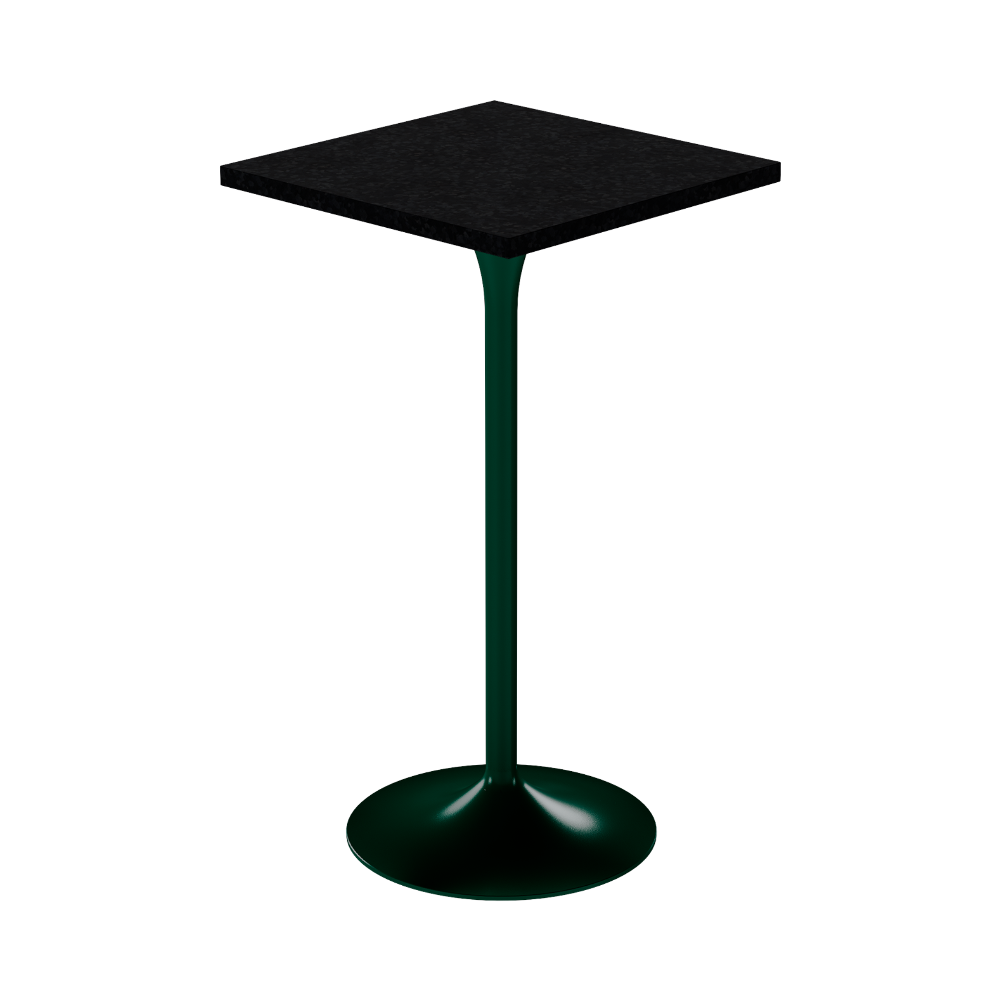 Alba Bar Table – 60cm Square – Green / Black Onyx Dapple