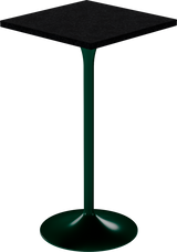 Alba Bar Table – 60cm Square – Green / Black Onyx Dapple