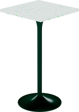 Alba Bar Table – 60cm Square – Green / Green Dapple
