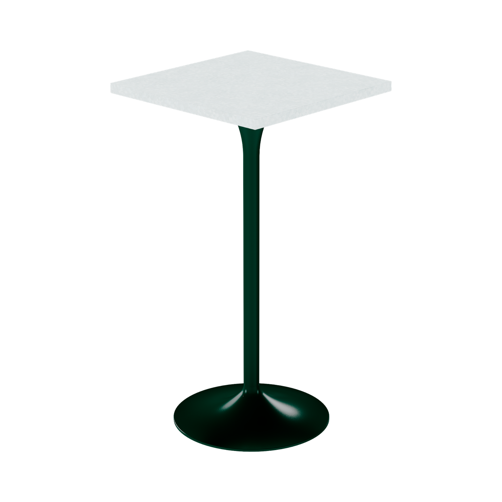 Alba Bar Table – 60cm Square – Green / White Chalk Dapple