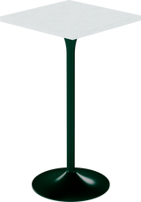 Alba Bar Table – 60cm Square – Green / White Chalk Dapple