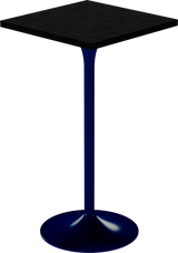 Alba Bar Table – 60cm Square – Navy / Black Onyx Dapple
