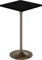 Alba Bar Table – 60cm Square – Taupe / Black Onyx Dapple