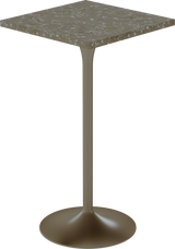 Alba Bar Table – 60cm Square – Taupe / Taupe Dapple