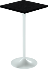Alba Bar Table – 60cm Square – White / Black Onyx Dapple