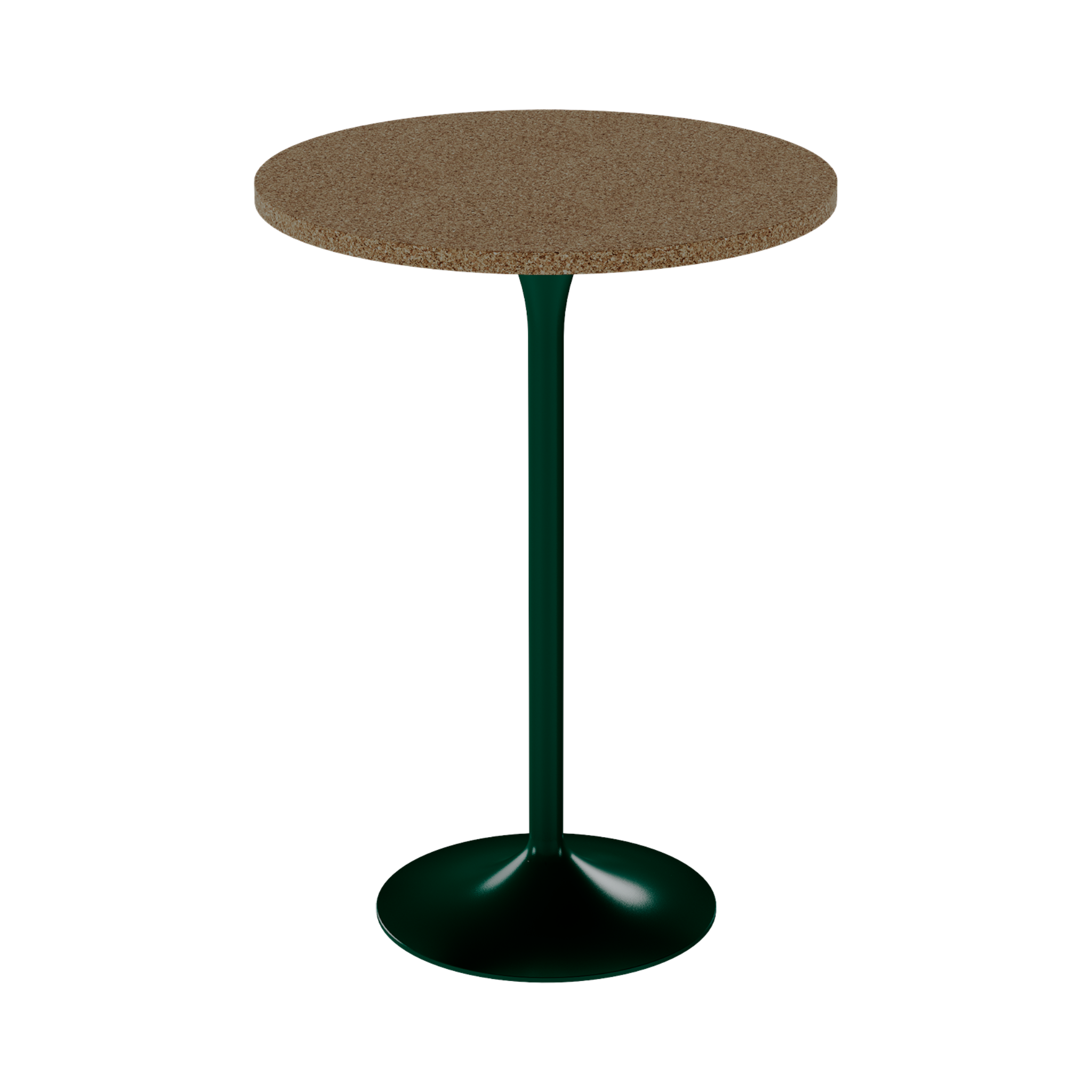 Alba Bar Table – 80cm Round – Green / Grano Natural