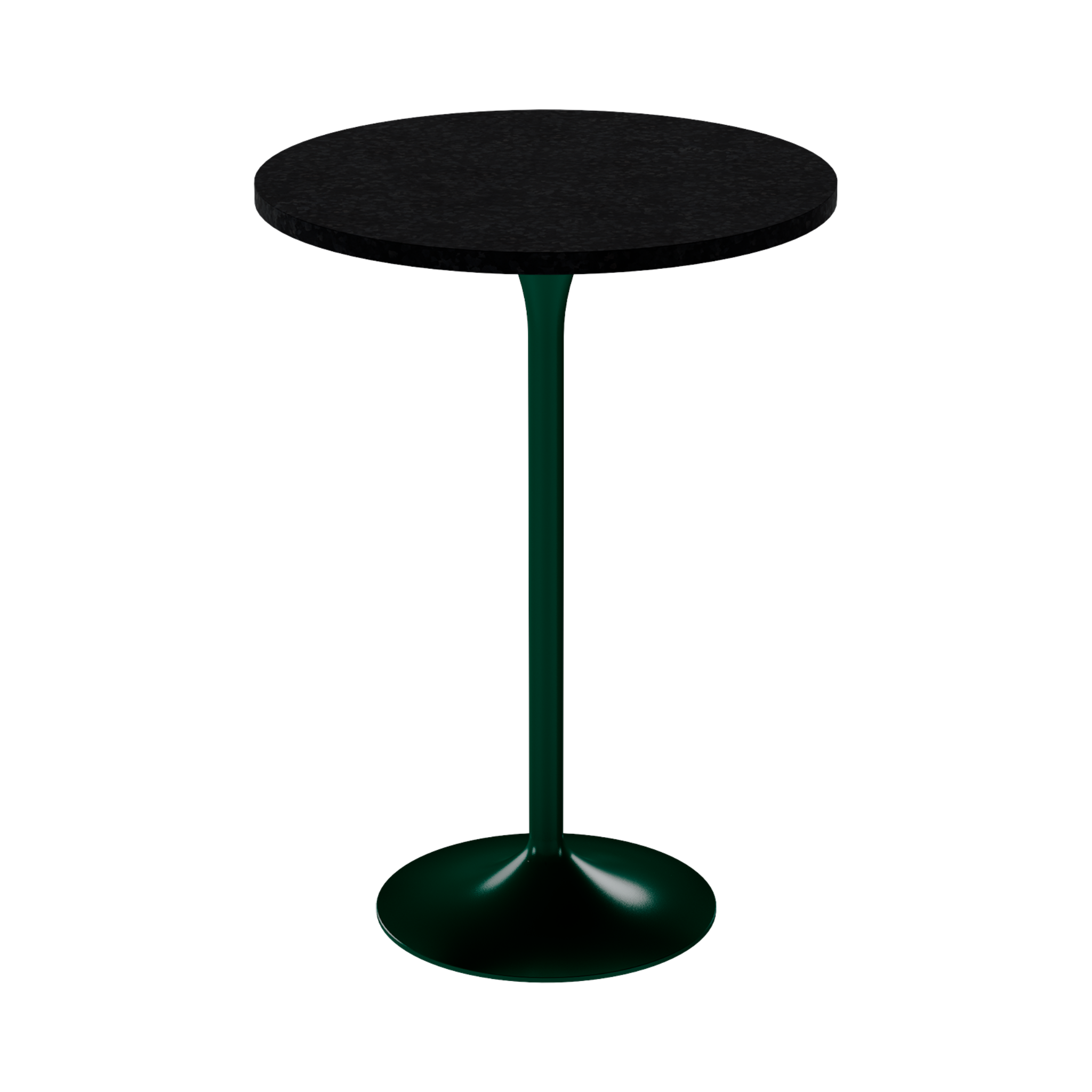 Alba Bar Table – 80cm Round – Green / Black Onyx Dapple