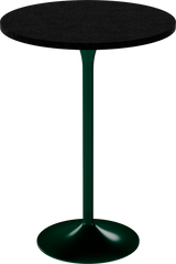 Alba Bar Table – 80cm Round – Green / Black Onyx Dapple