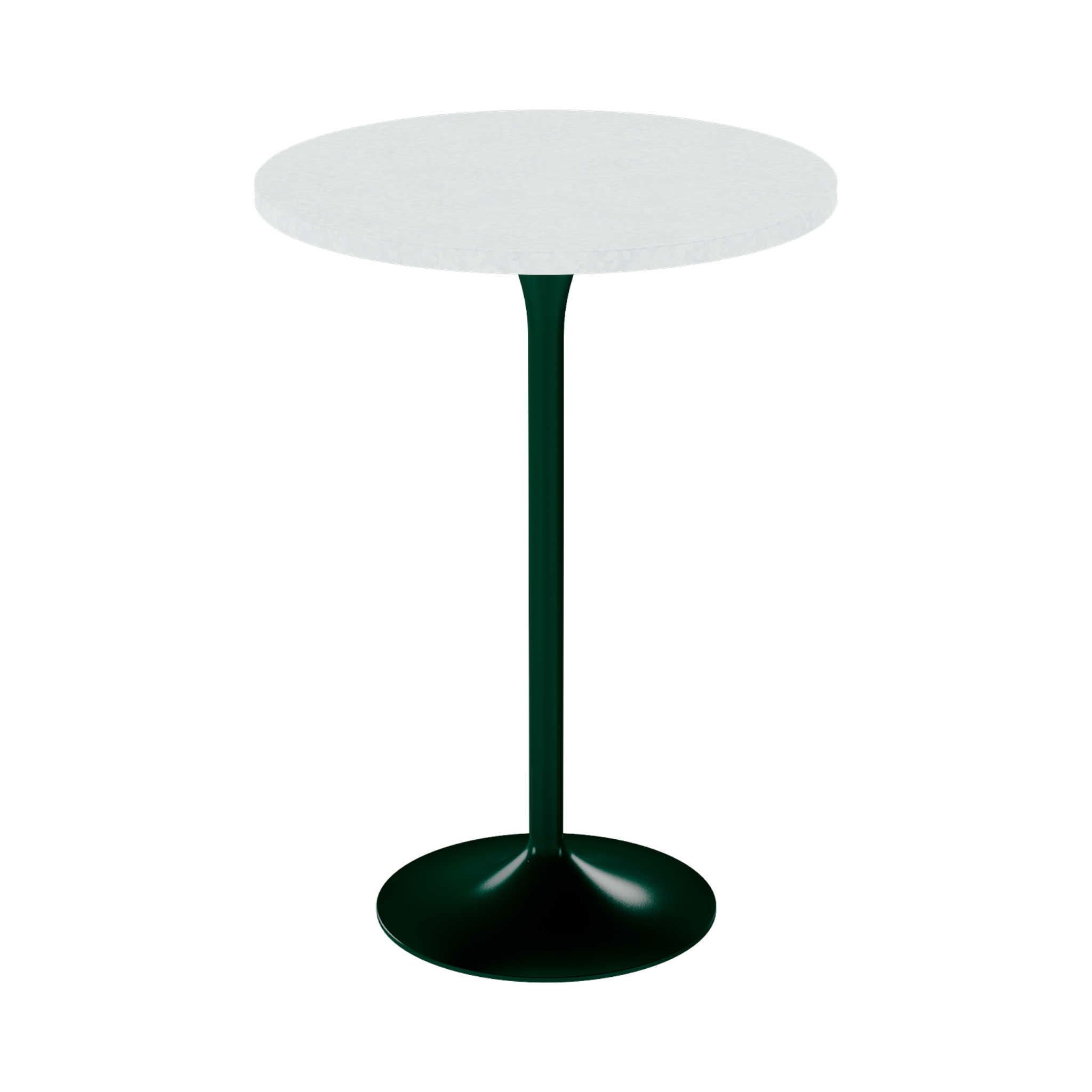 Alba Bar Table – 80cm Round – Green / White Chalk Dapple