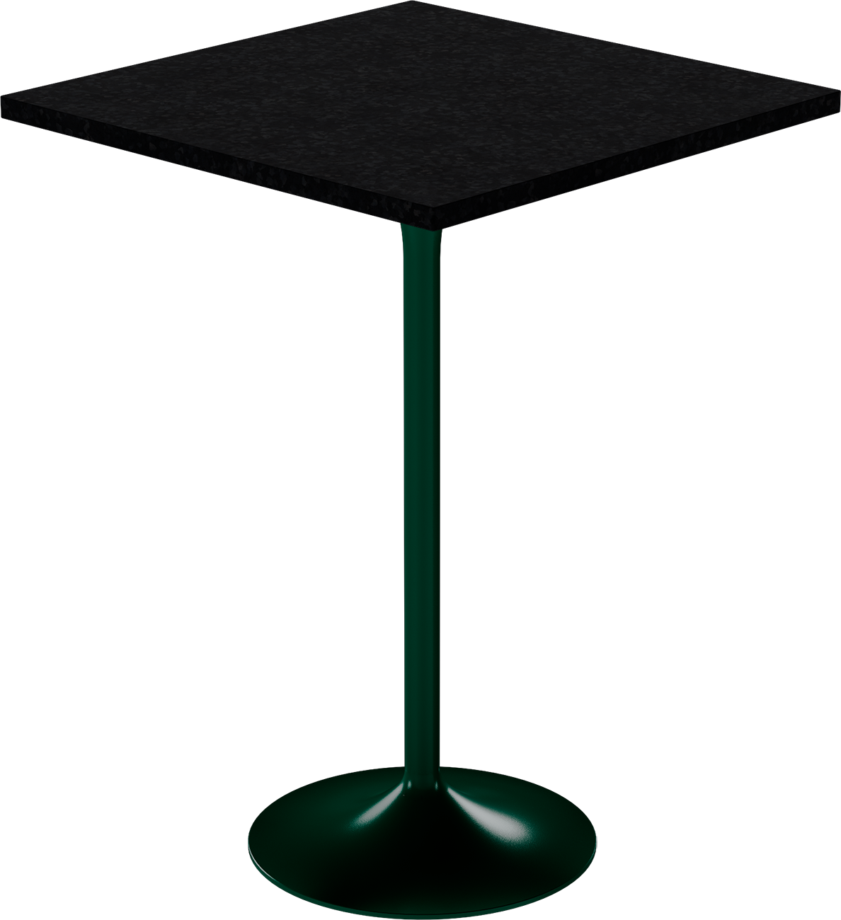 Alba Bar Table – 80cm Square – Green / Black Onyx Dapple