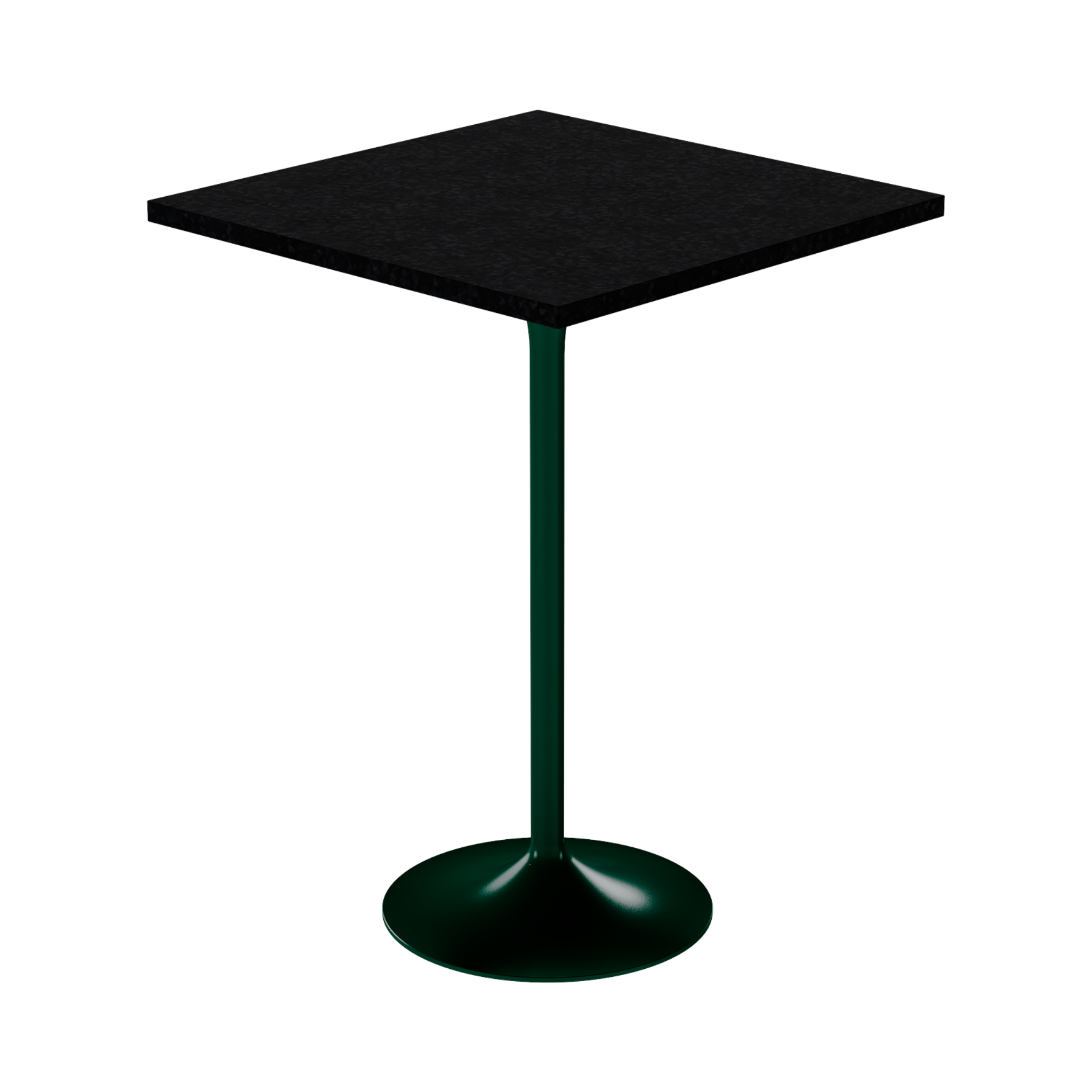 Alba Bar Table – 80cm Square – Green / Black Onyx Dapple