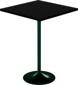 Alba Bar Table – 80cm Square – Green / Black Onyx Dapple