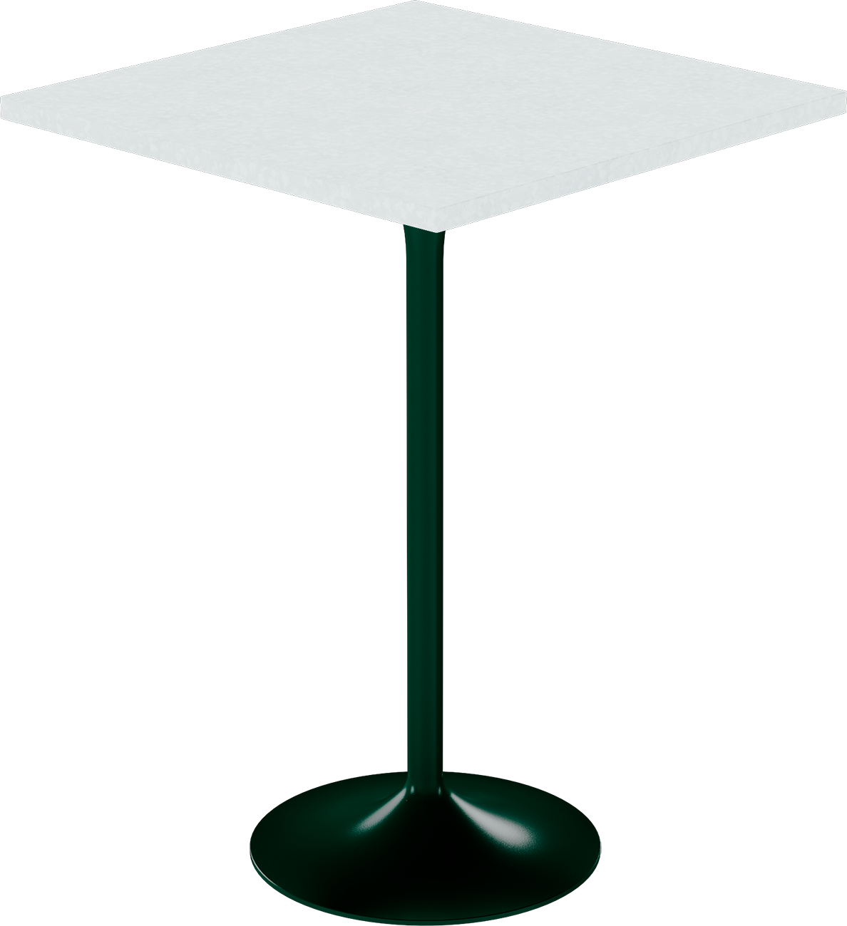Alba Bar Table – 80cm Square – Green / White Chalk Dapple