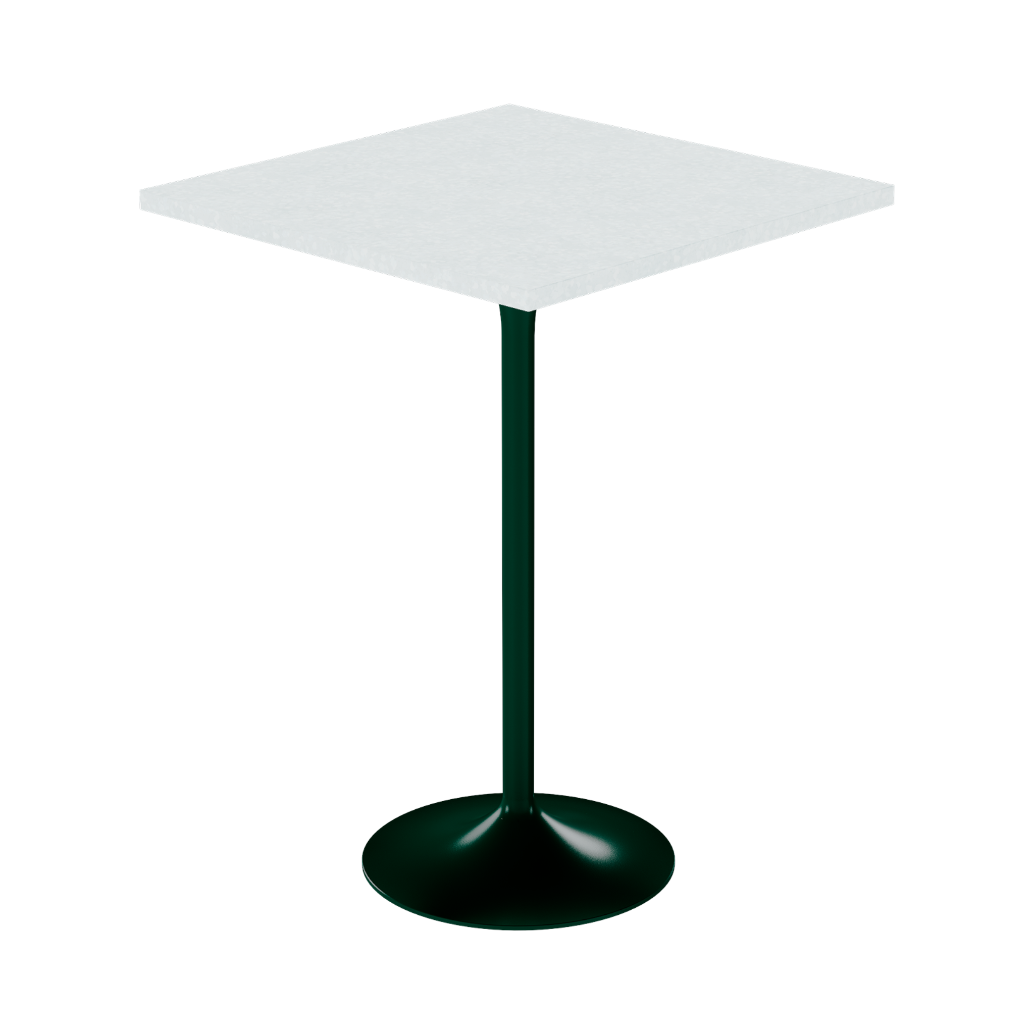Alba Bar Table – 80cm Square – Green / White Chalk Dapple