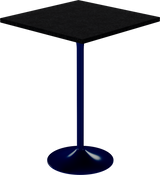 Alba Bar Table – 80cm Square – Navy / Black Onyx Dapple