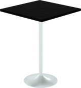 Alba Bar Table – 80cm Square – White / Black Onyx Dapple