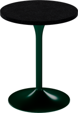 Alba Cafe Table – 60cm Round – Green / Black Onyx Dapple
