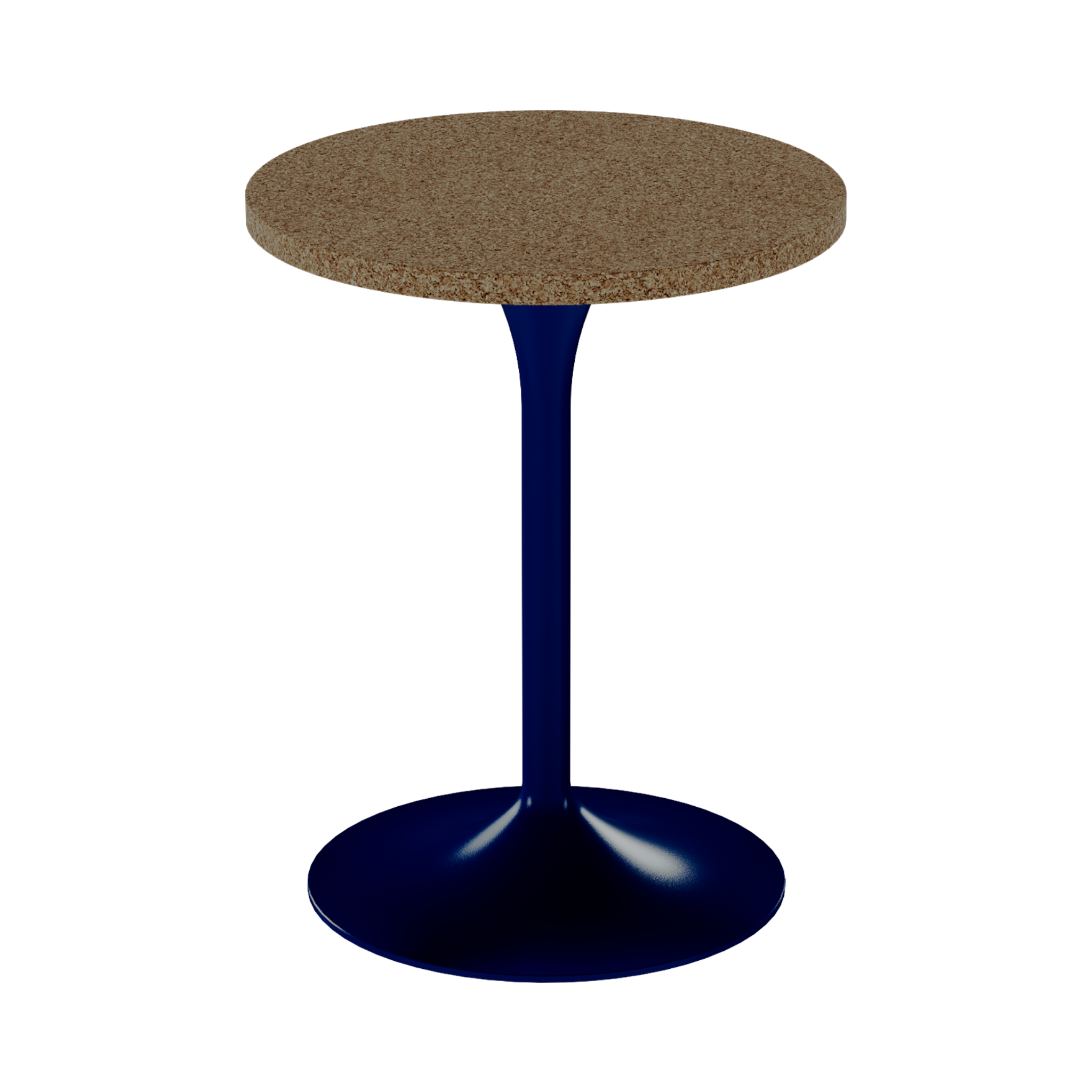 Alba Cafe Table – 60cm Round – Navy / Grano Natural