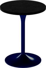 Alba Cafe Table – 60cm Round – Navy / Black Onyx Dapple