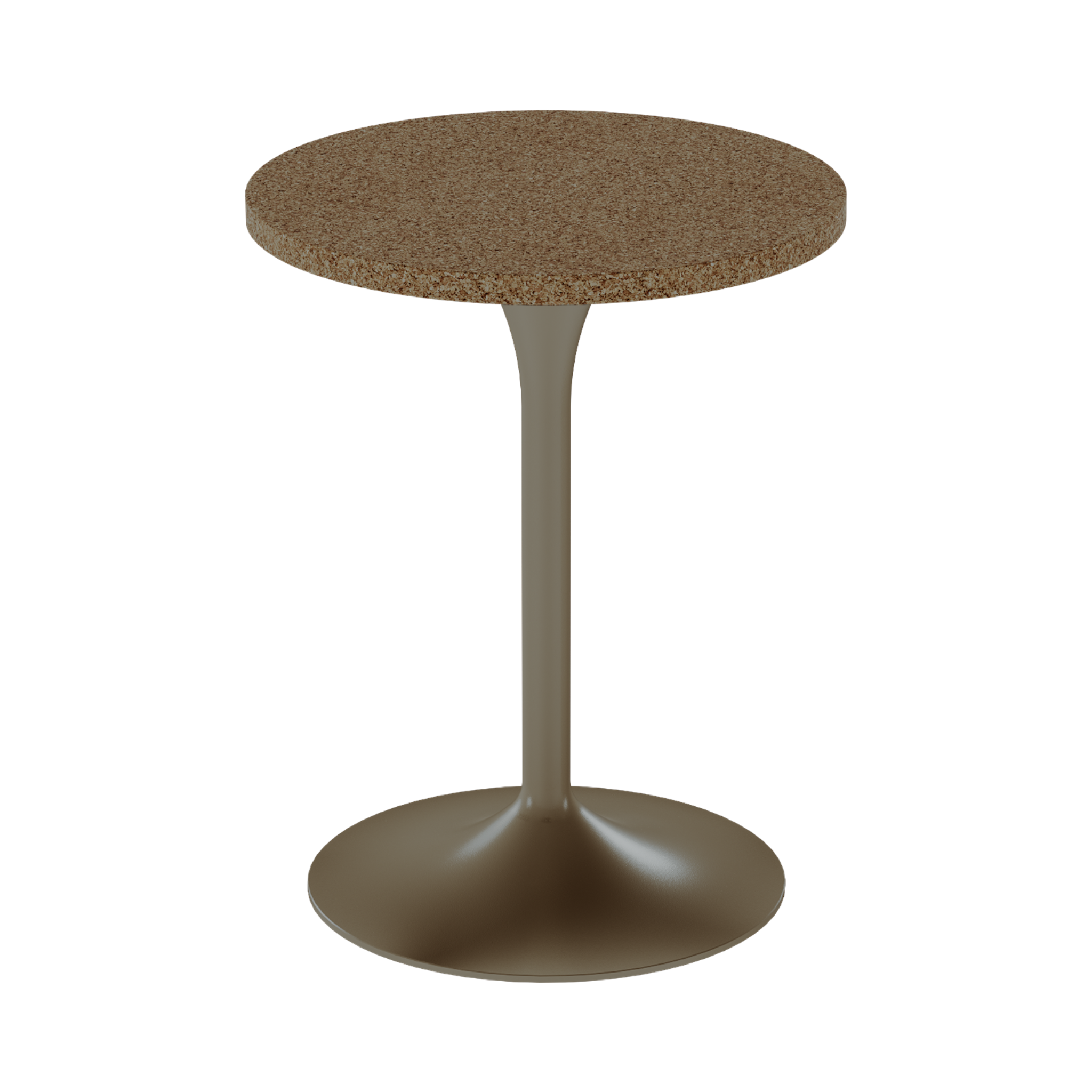 Alba Cafe Table – 60cm Round – Taupe / Grano Natural