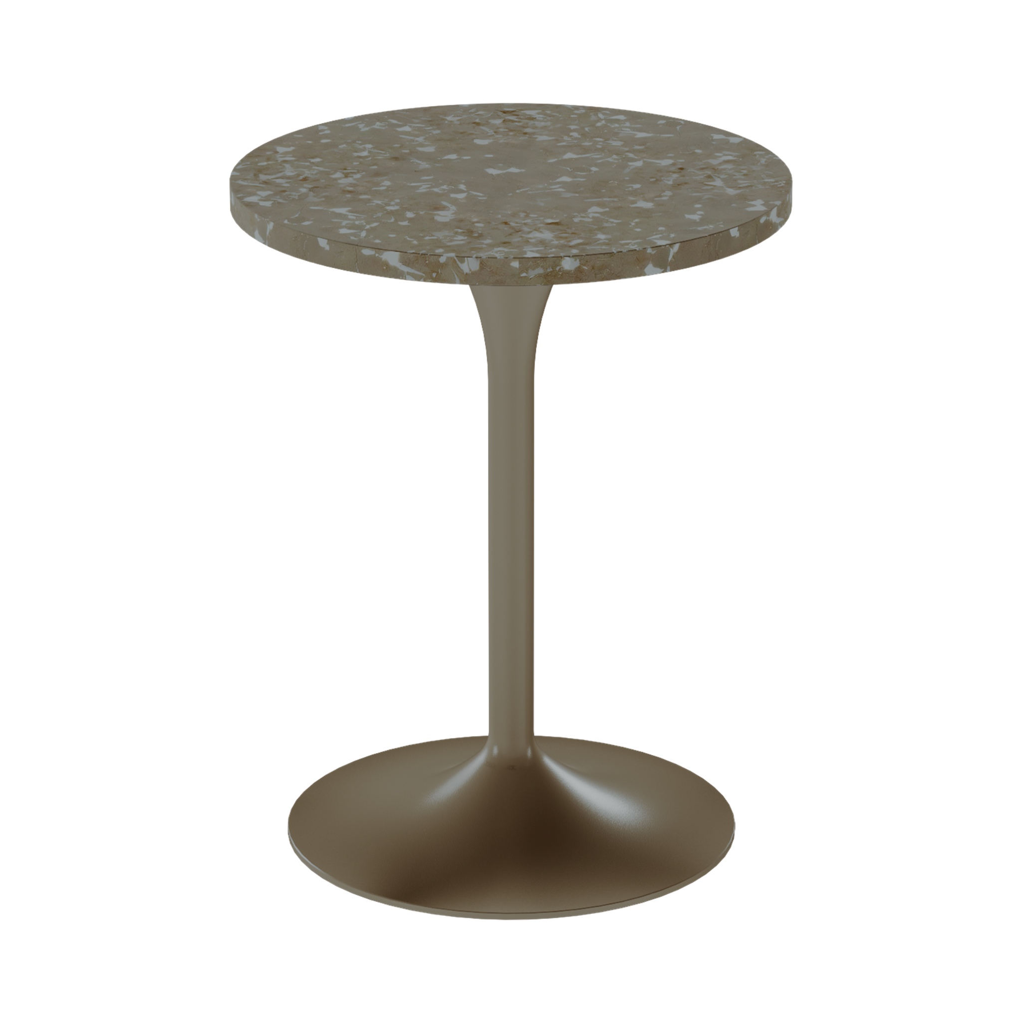 Alba Cafe Table – 60cm Round – Taupe / Taupe Dapple