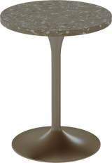 Alba Cafe Table – 60cm Round – Taupe / Taupe Dapple
