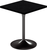 Alba Cafe Table – 60cm Square – Black / Black Onyx Dapple