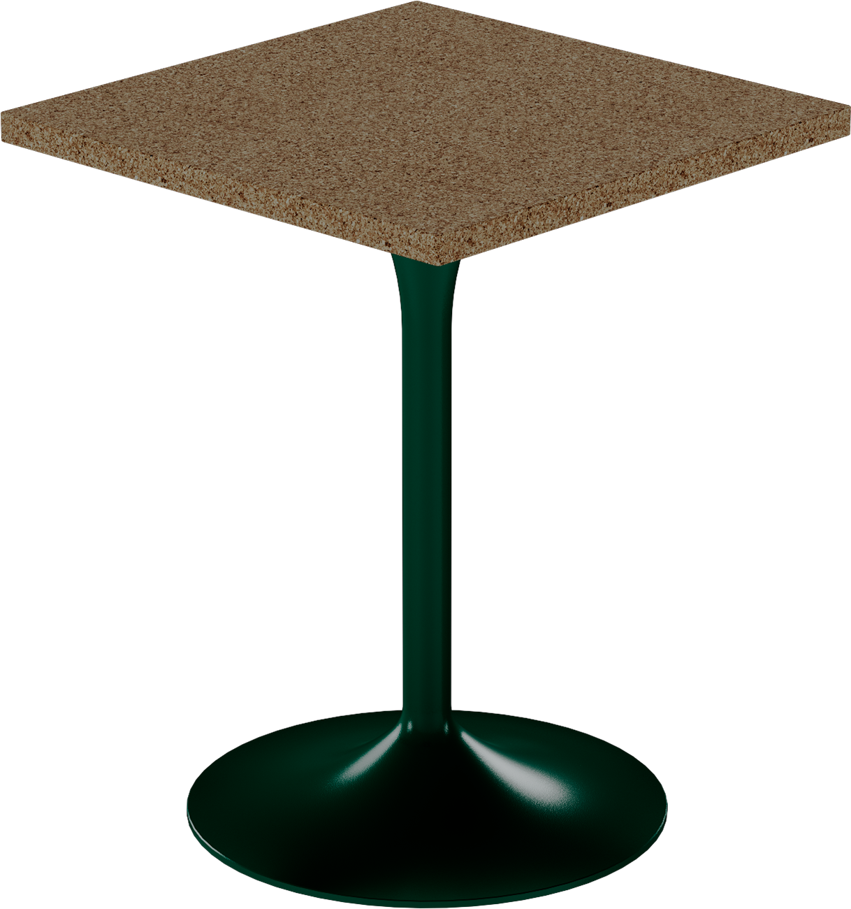 Alba Cafe Table – 60cm Square – Green / Grano Natural
