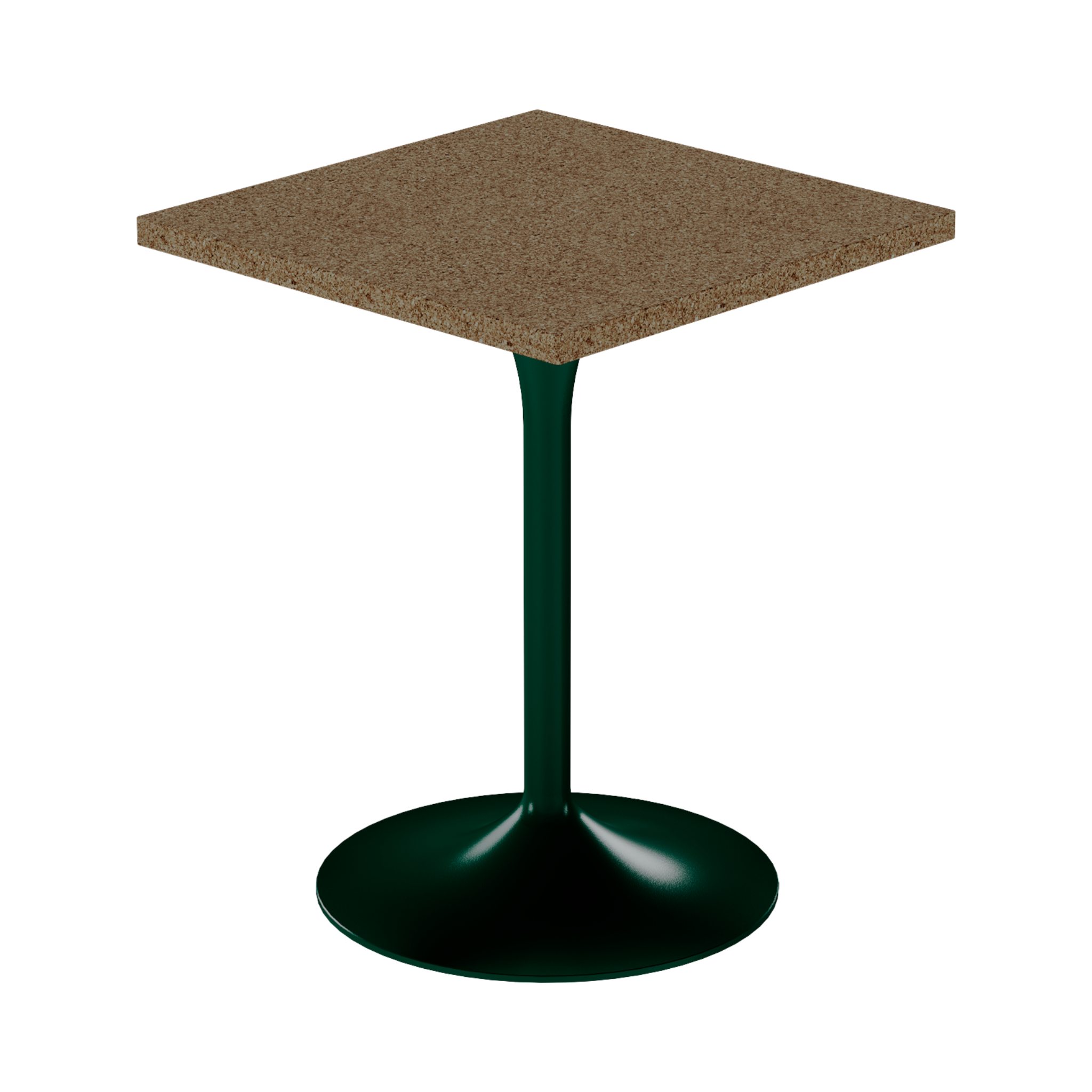 Alba Cafe Table – 60cm Square – Green / Grano Natural