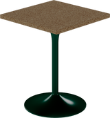 Alba Cafe Table – 60cm Square – Green / Grano Natural