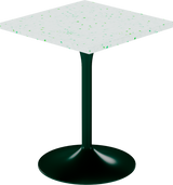Alba Cafe Table – 60cm Square – Green / Green Dapple