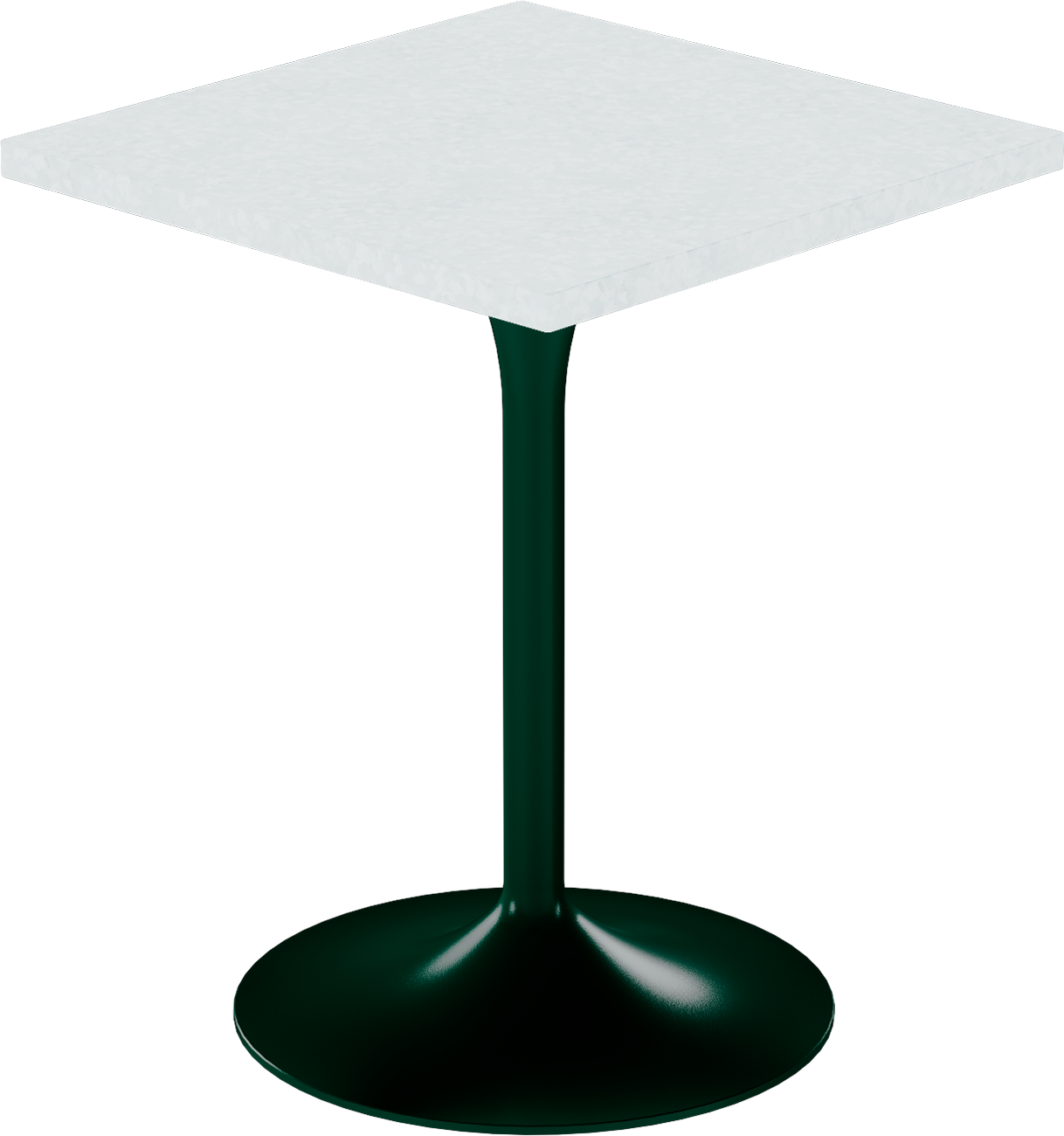 Alba Cafe Table – 60cm Square – Green / White Chalk Dapple