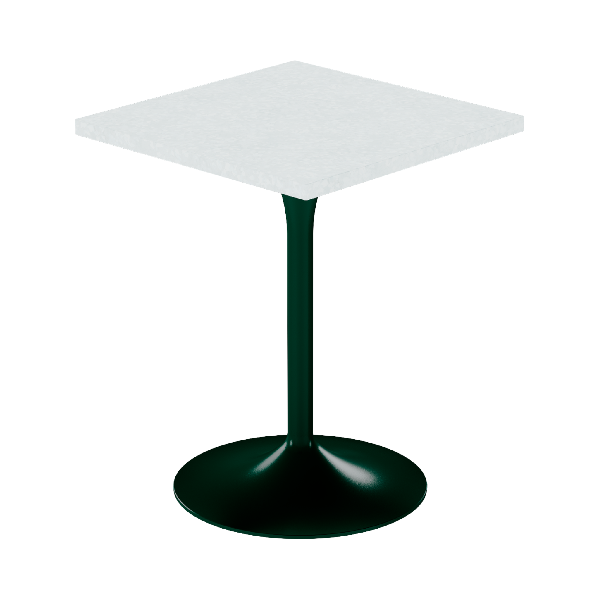 Alba Cafe Table – 60cm Square – Green / White Chalk Dapple