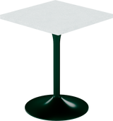 Alba Cafe Table – 60cm Square – Green / White Chalk Dapple
