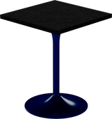 Alba Cafe Table – 60cm Square – Navy / Black Onyx Dapple