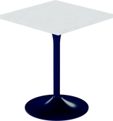 Alba Cafe Table – 60cm Square – Navy / White Chalk Dapple