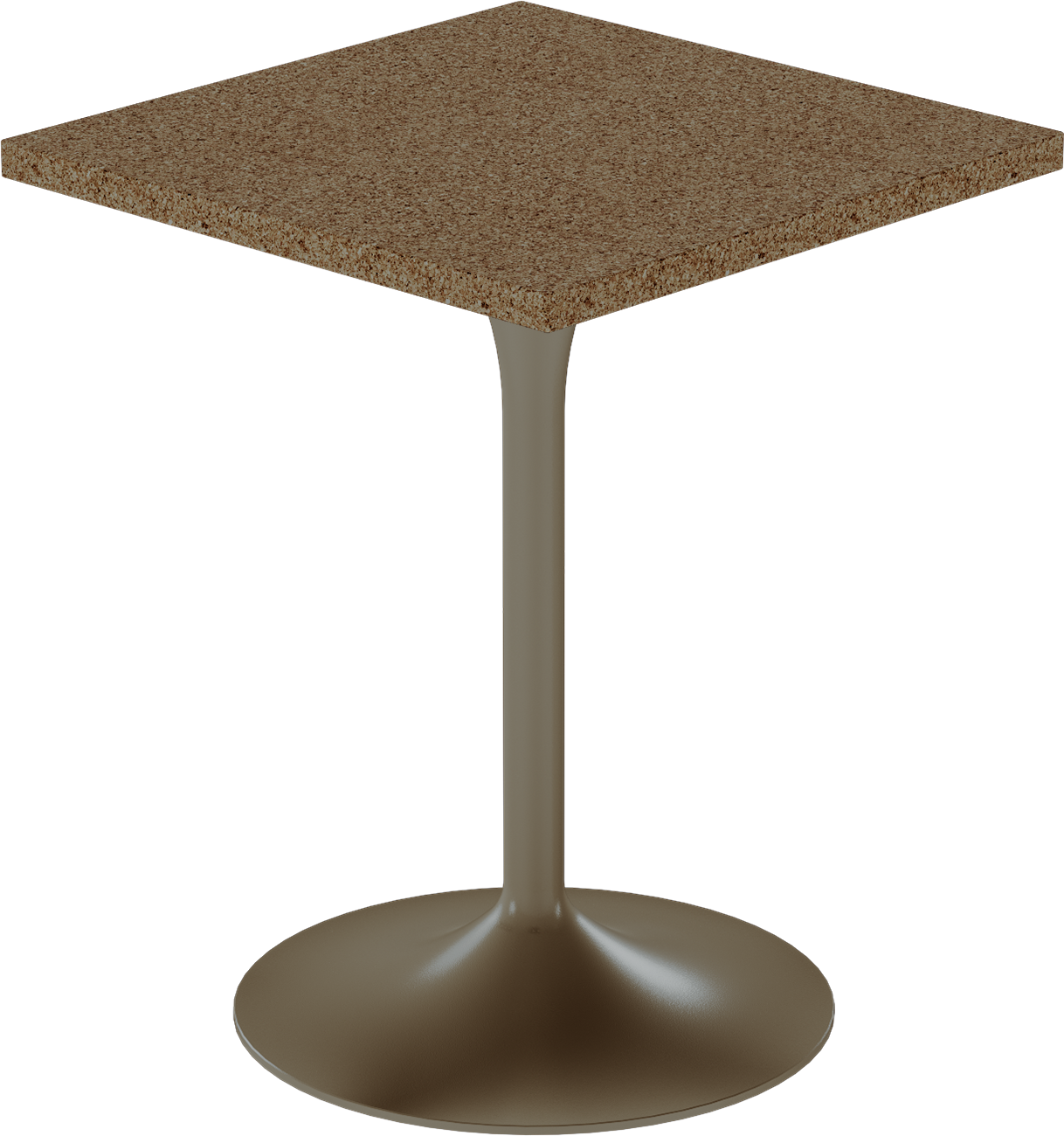Alba Cafe Table – 60cm Square – Taupe / Grano Natural