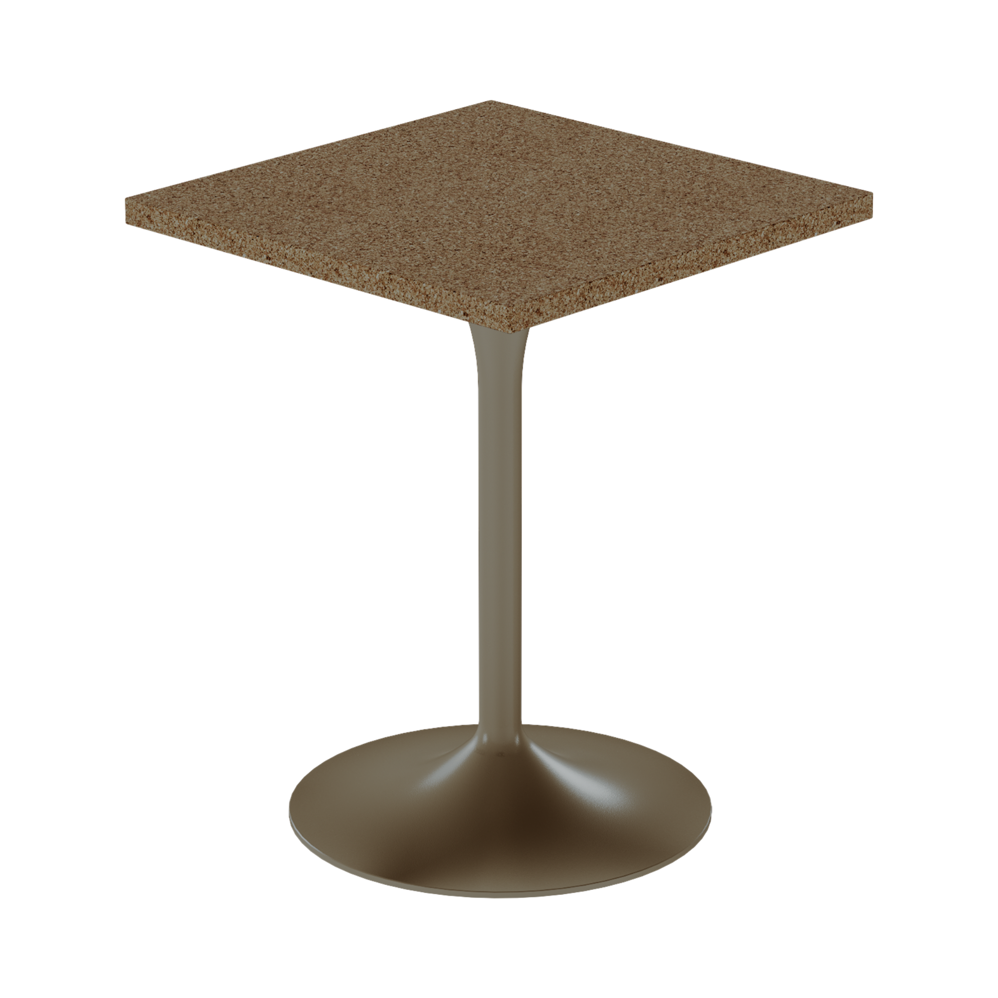 Alba Cafe Table – 60cm Square – Taupe / Grano Natural