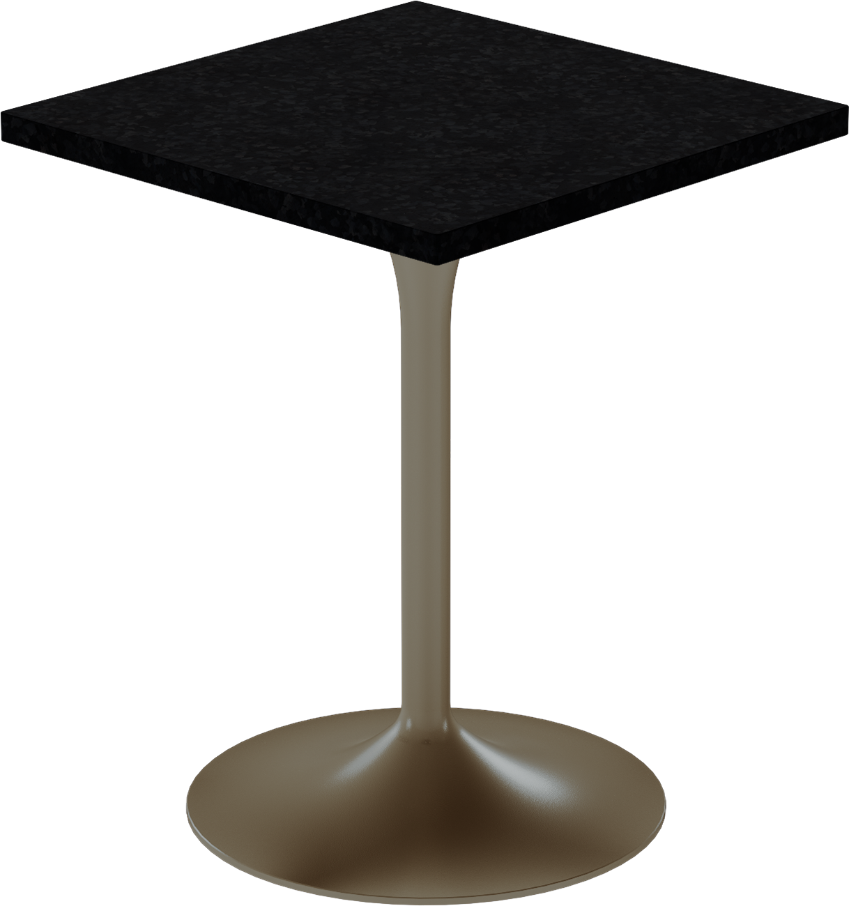 Alba Cafe Table – 60cm Square – Taupe / Black Onyx Dapple