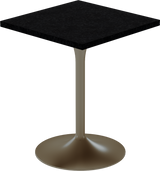 Alba Cafe Table – 60cm Square – Taupe / Black Onyx Dapple