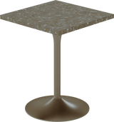 Alba Cafe Table – 60cm Square – Taupe / Taupe Dapple
